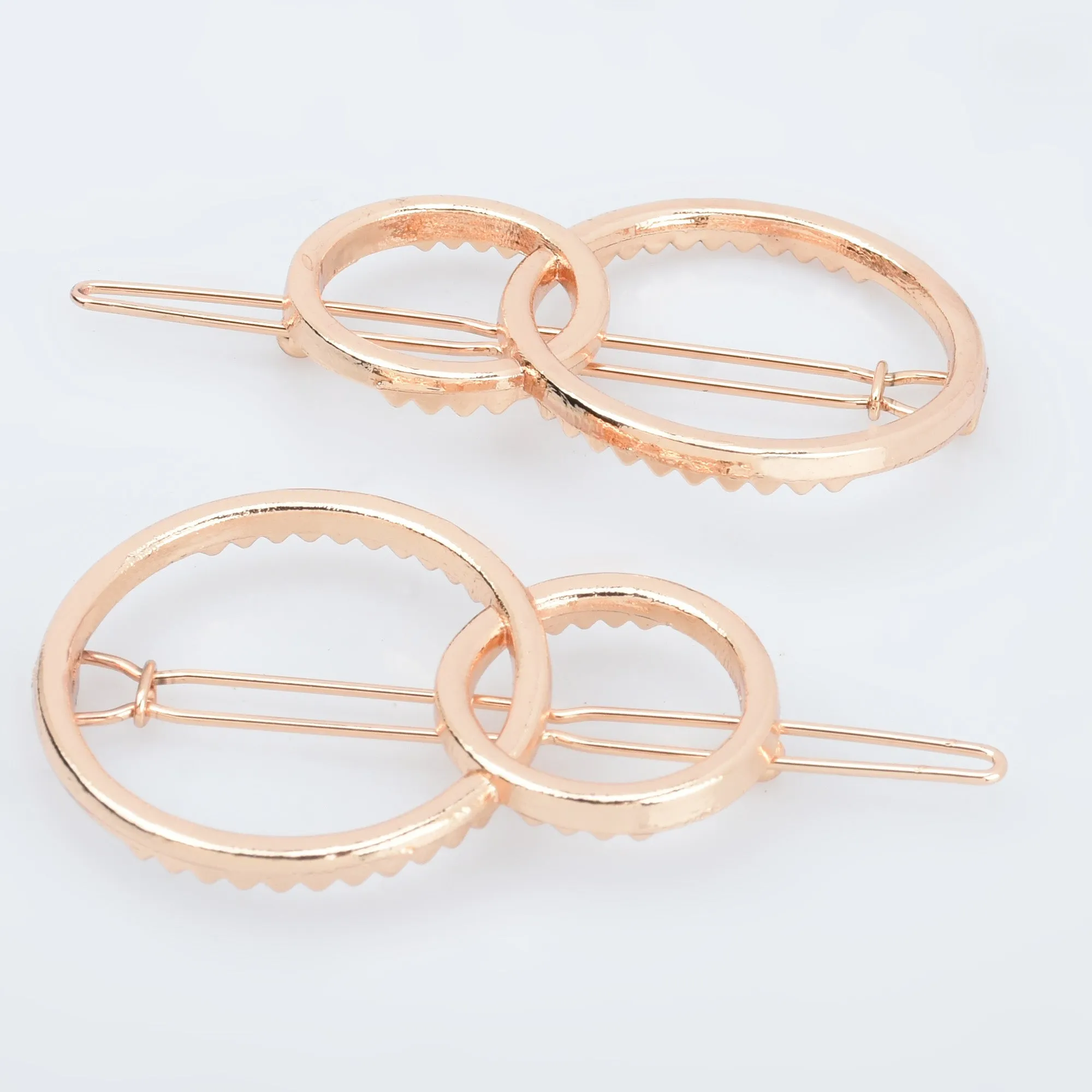1 1/4" Alloy Geometric minimalistic hair clip Minimalist Hair Accessory Circle hair clip Ladies Hair Jewelry 5pcs 102911