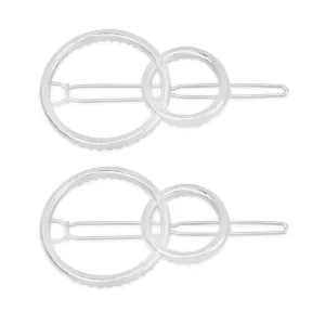 1 1/4" Alloy Geometric minimalistic hair clip Minimalist Hair Accessory Circle hair clip Ladies Hair Jewelry 5pcs 102911