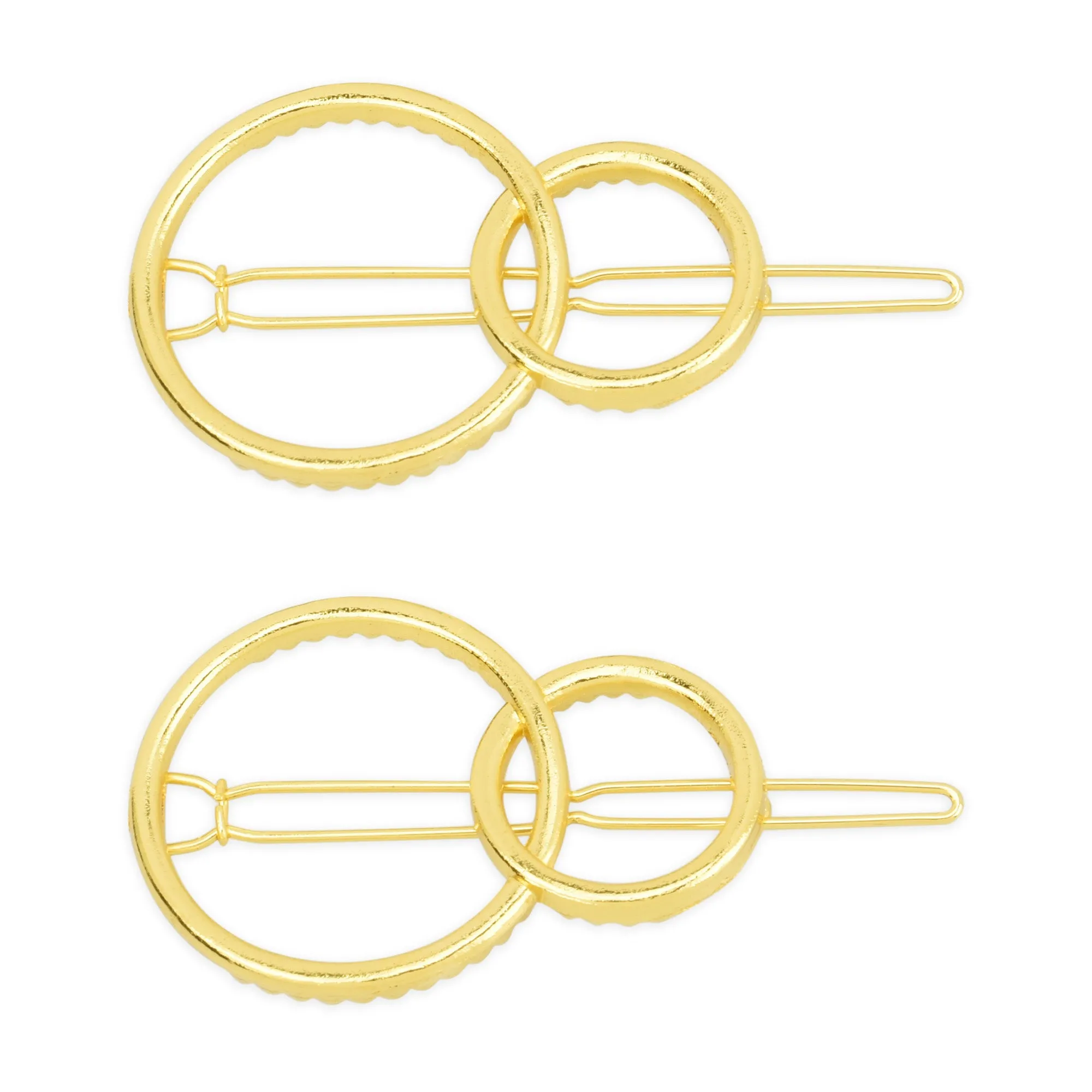 1 1/4" Alloy Geometric minimalistic hair clip Minimalist Hair Accessory Circle hair clip Ladies Hair Jewelry 5pcs 102911