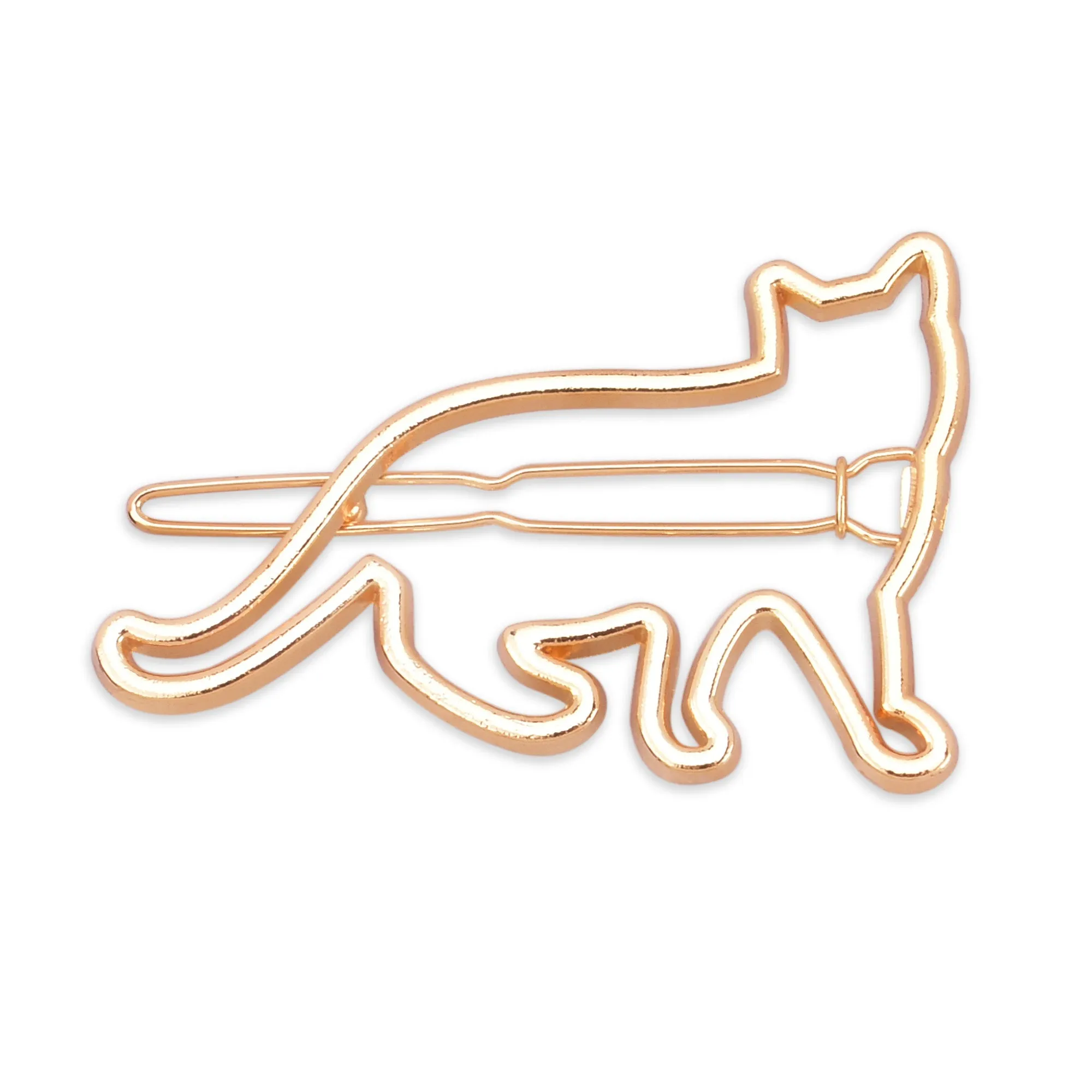 1 1/4"*2 " Alloy Cat Hair Clip Cat Clip geometric Hair Pin diy Hairstyle hair accessory Minimalist Jewelry 5pcs 102917