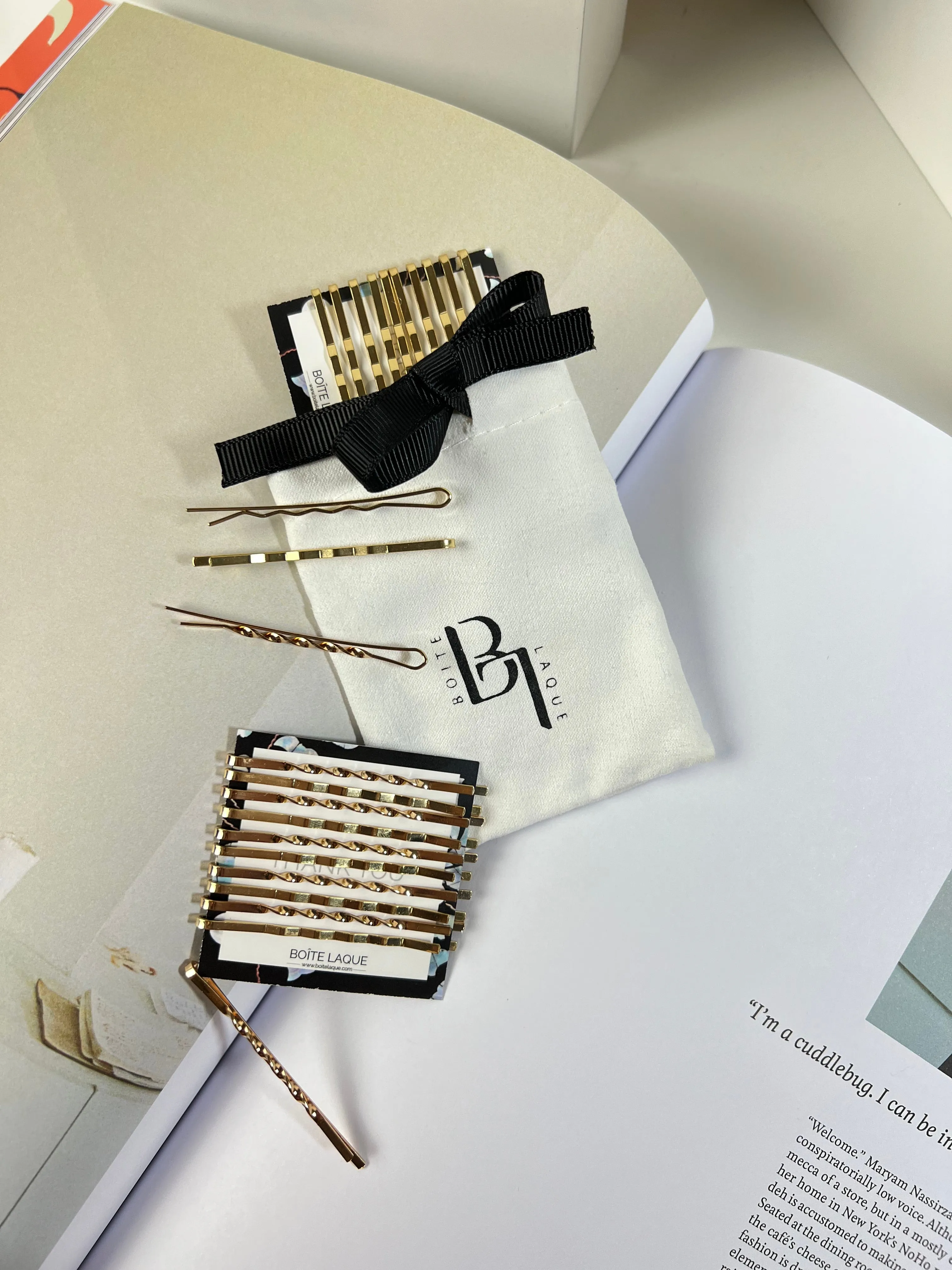 10 PCS Minimalist Gold Bobby Pin Set