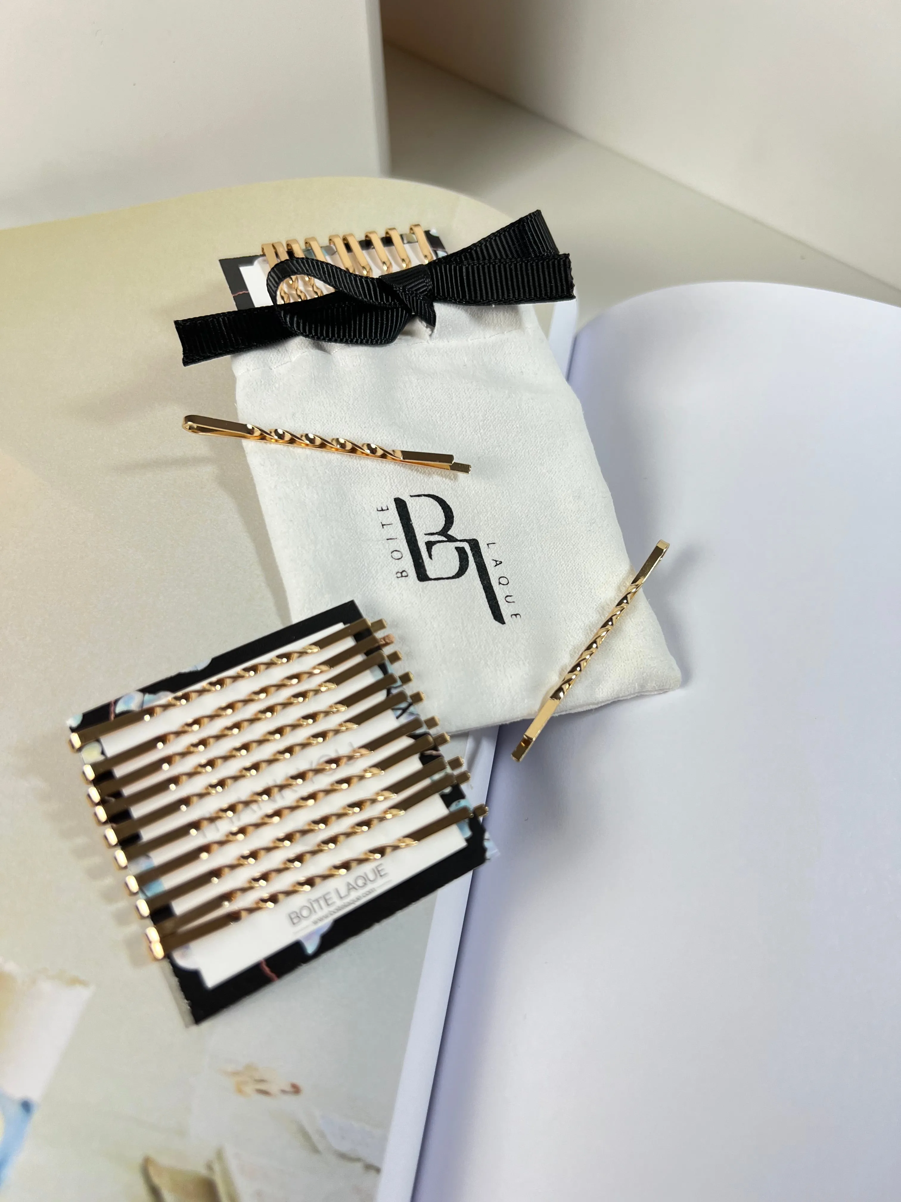 10 PCS Minimalist Gold Bobby Pin Set