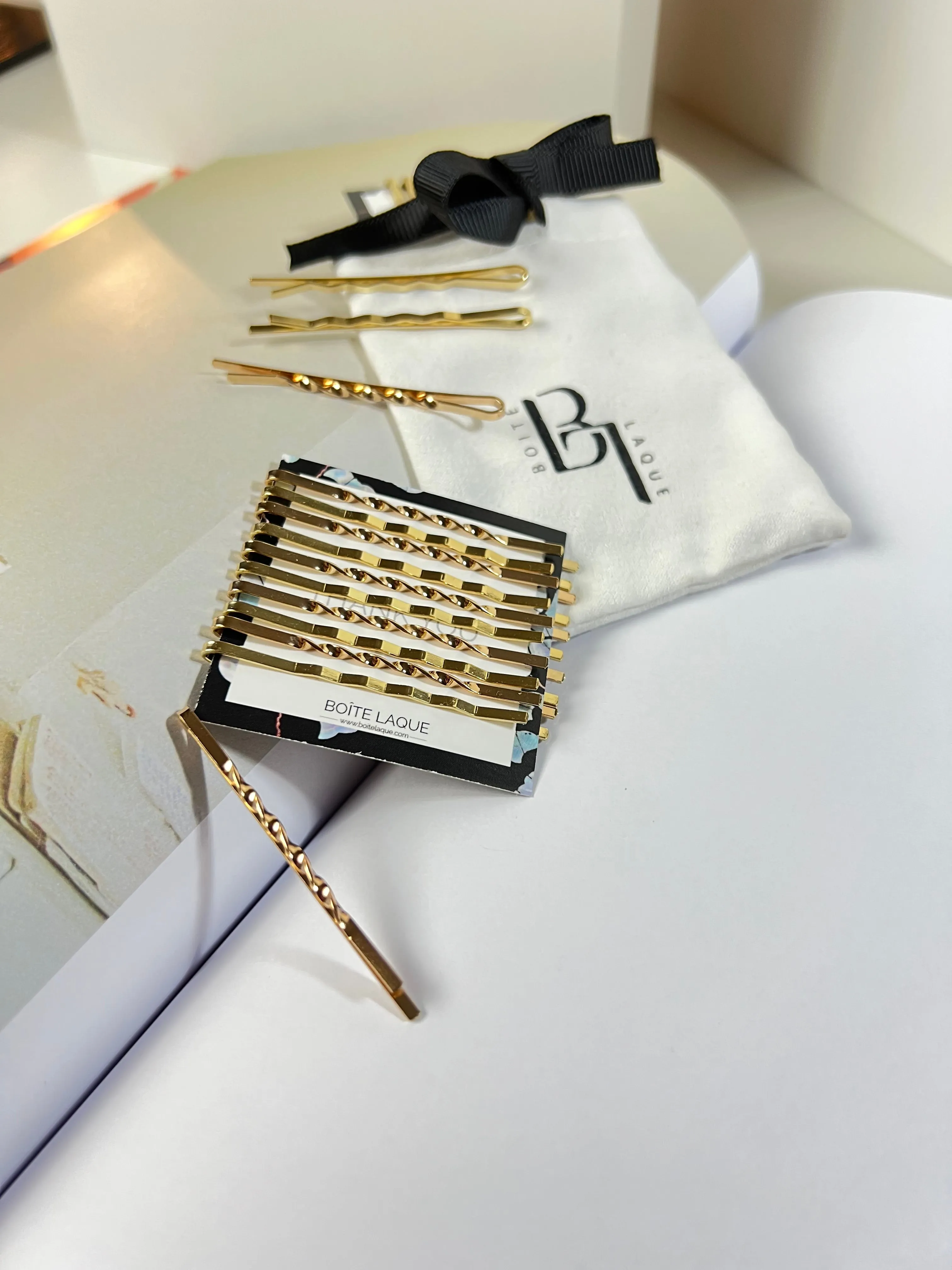 10 PCS Minimalist Gold Bobby Pin Set
