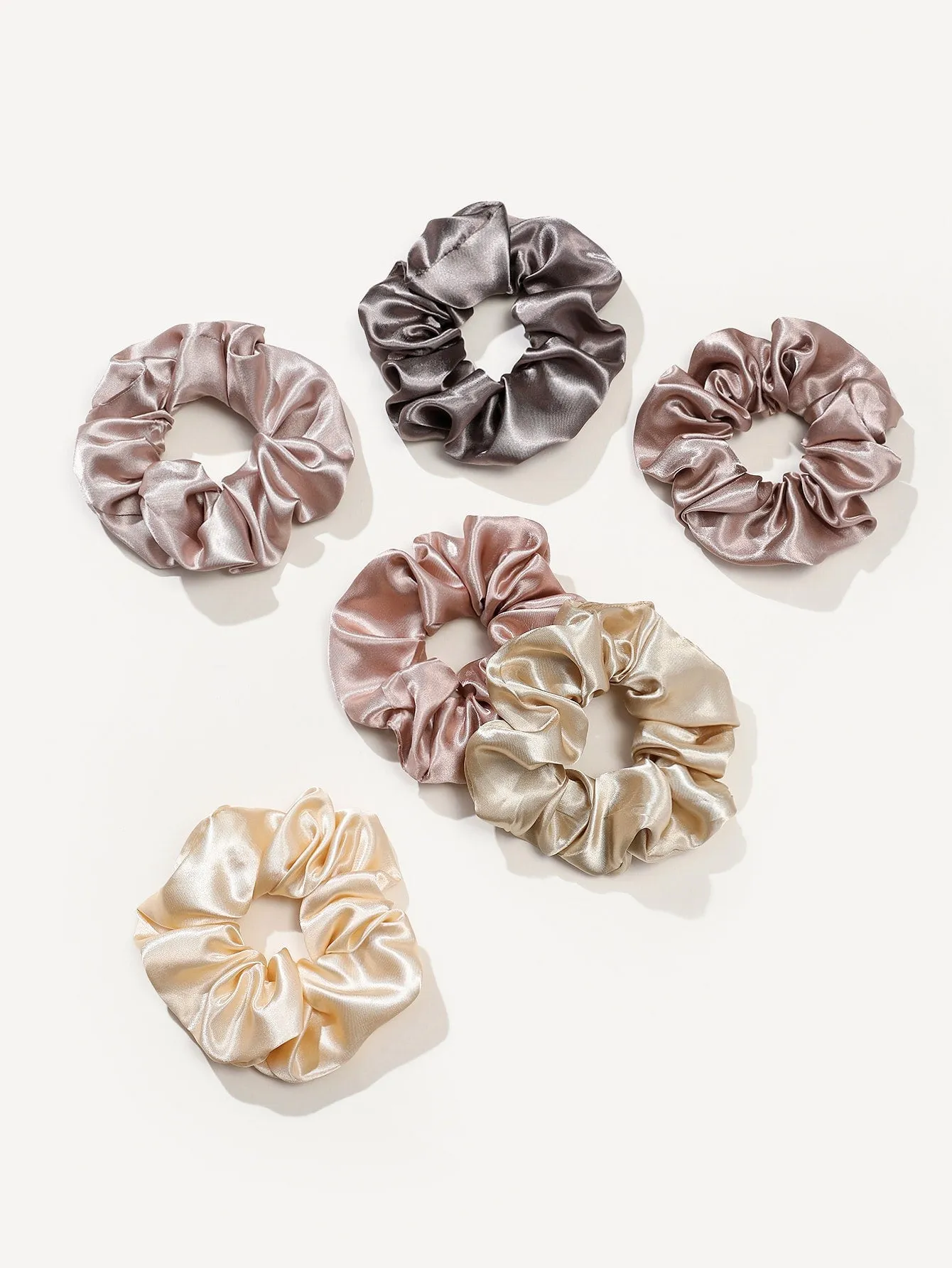 12pcs Solid Minimalist Scrunchie - Multicolor