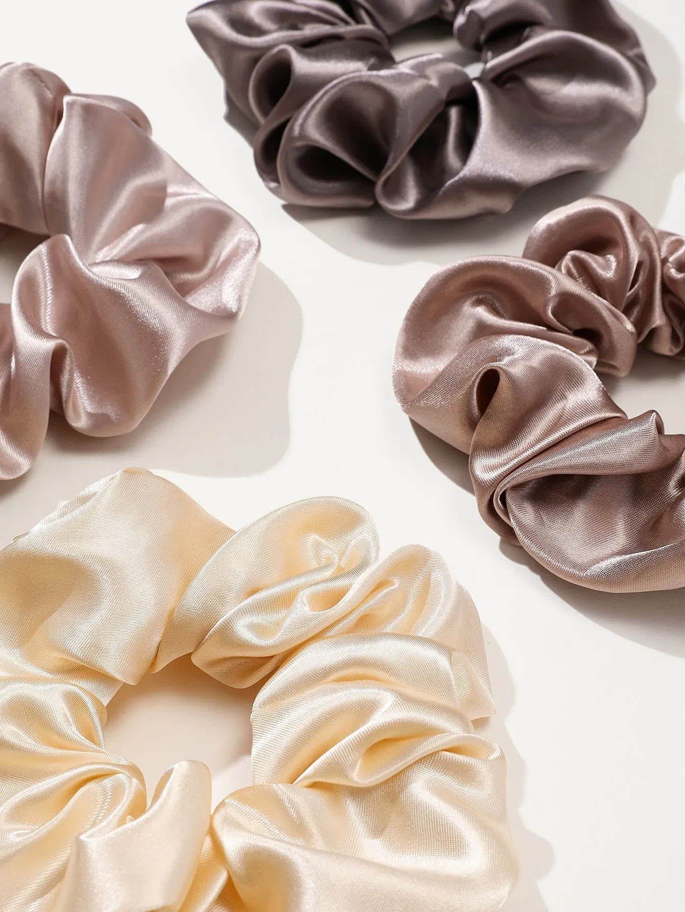 12pcs Solid Minimalist Scrunchie - Multicolor