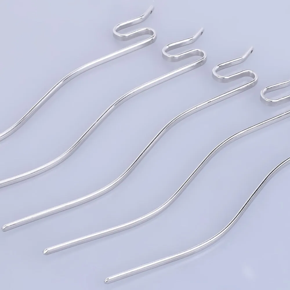 135mm Iron Snake Hair Stick Hair Pin Hair Clip Hair Stick minimalist modern Hair Accessory hair jewelry Nickel 10pcs