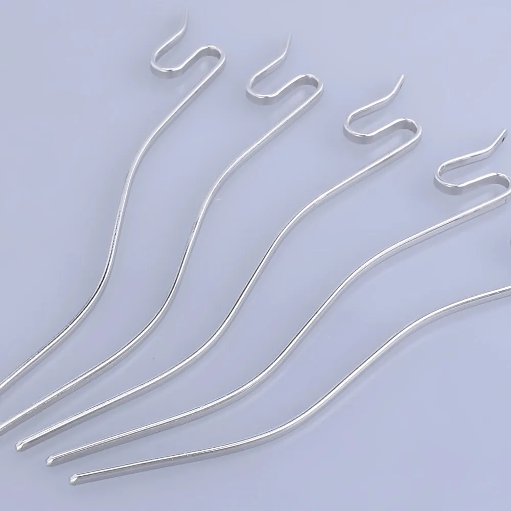135mm Iron Snake Hair Stick Hair Pin Hair Clip Hair Stick minimalist modern Hair Accessory hair jewelry Nickel 10pcs