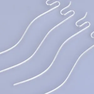 135mm Iron Snake Hair Stick Hair Pin Hair Clip Hair Stick minimalist modern Hair Accessory hair jewelry silver 10pcs