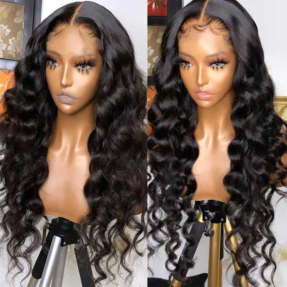 13x4/13x6 Transparent Lace Wigs Sdamey Loose Deep Wave Wig