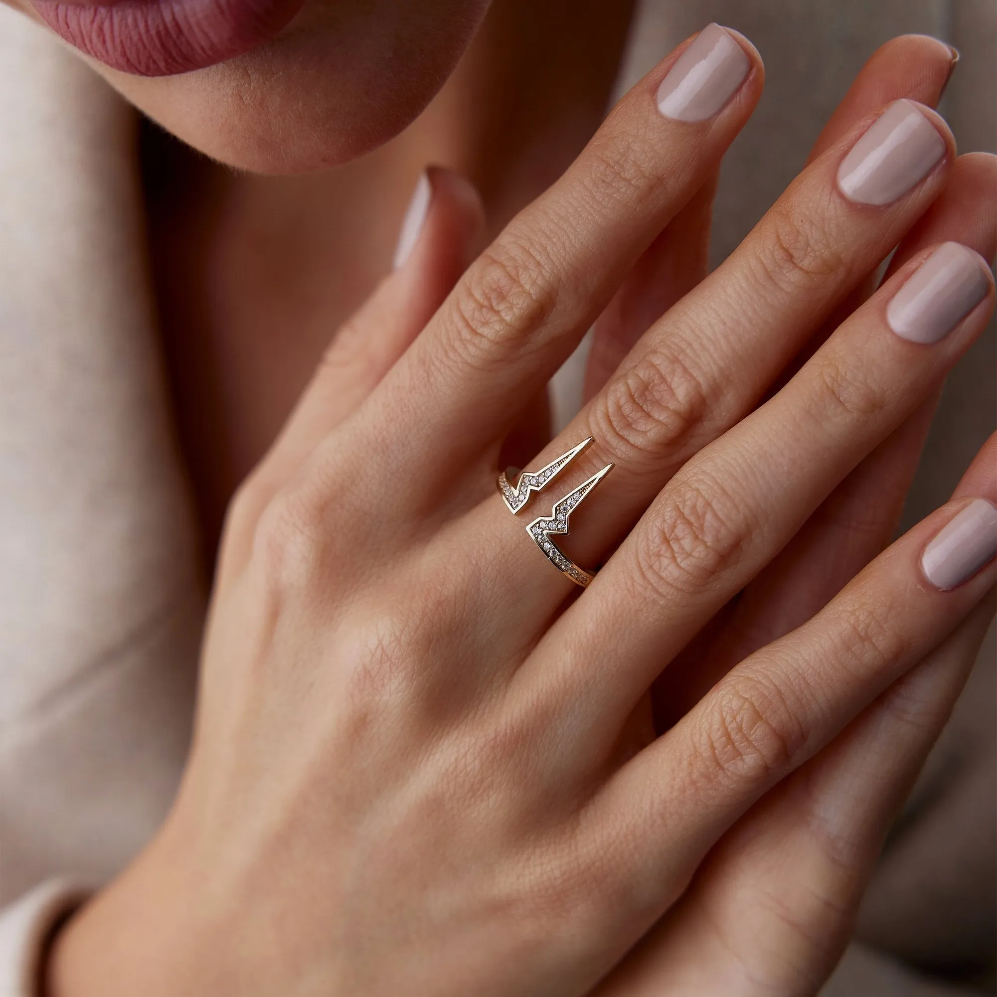 14k Gold Crown Ring