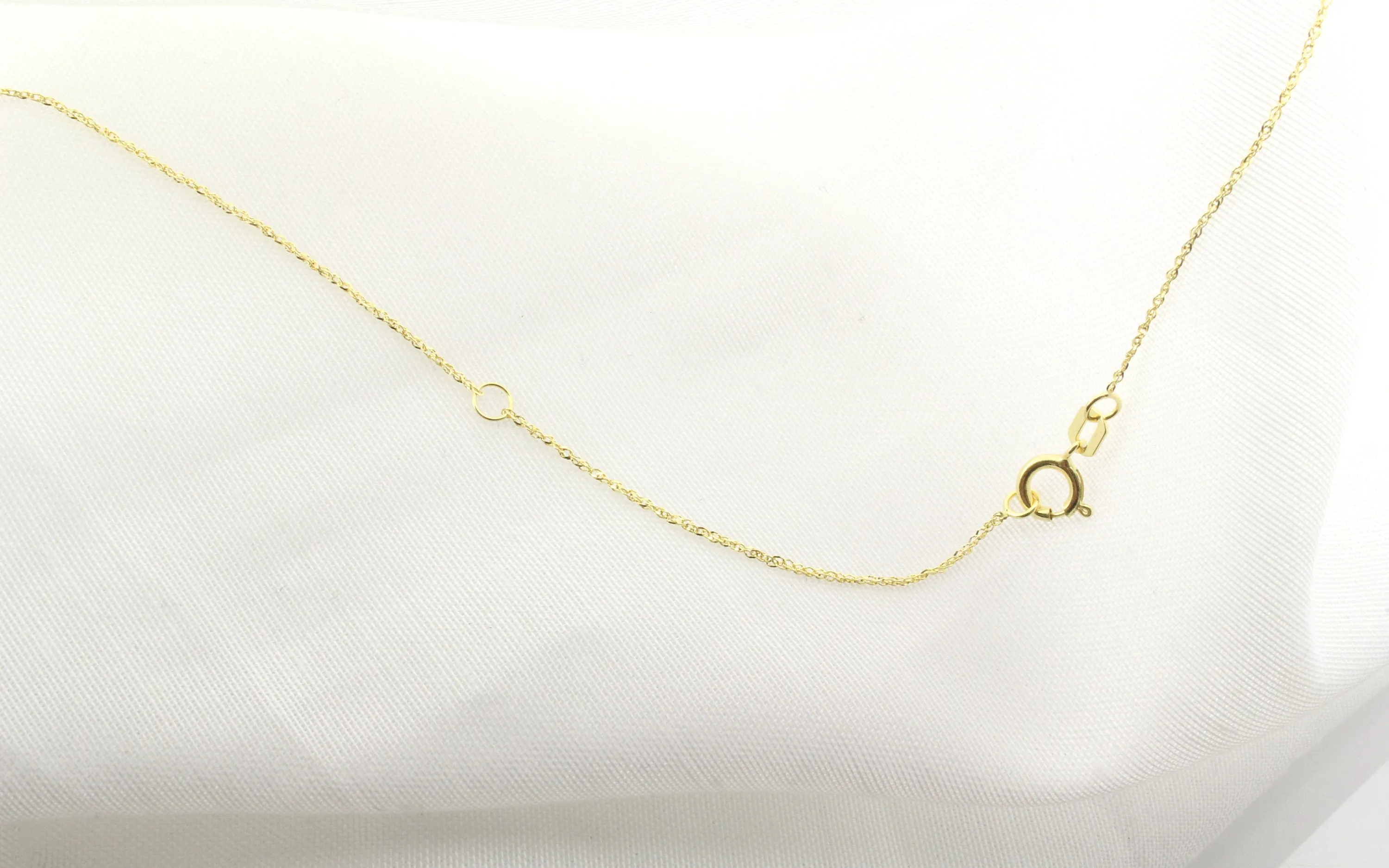 14K Gold Delicate Sparkle Chain Necklace