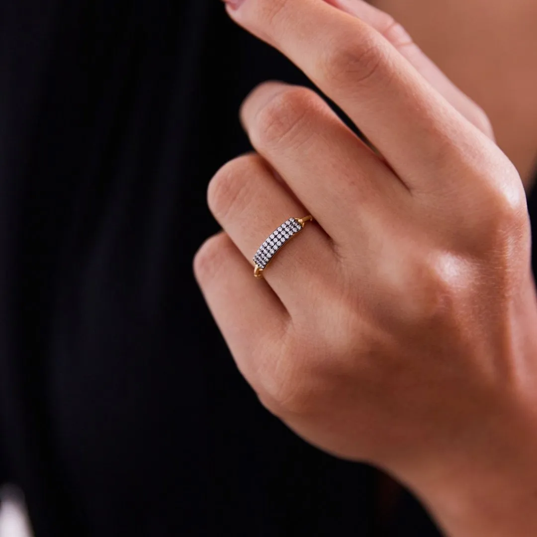 14k Gold Row of Rings