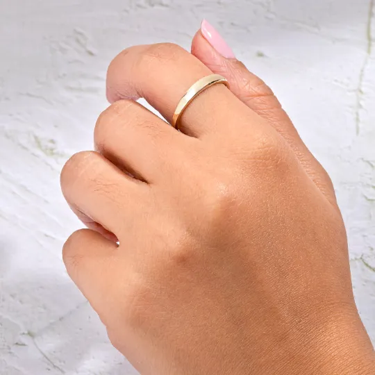 14k Minimalist Gold Ring
