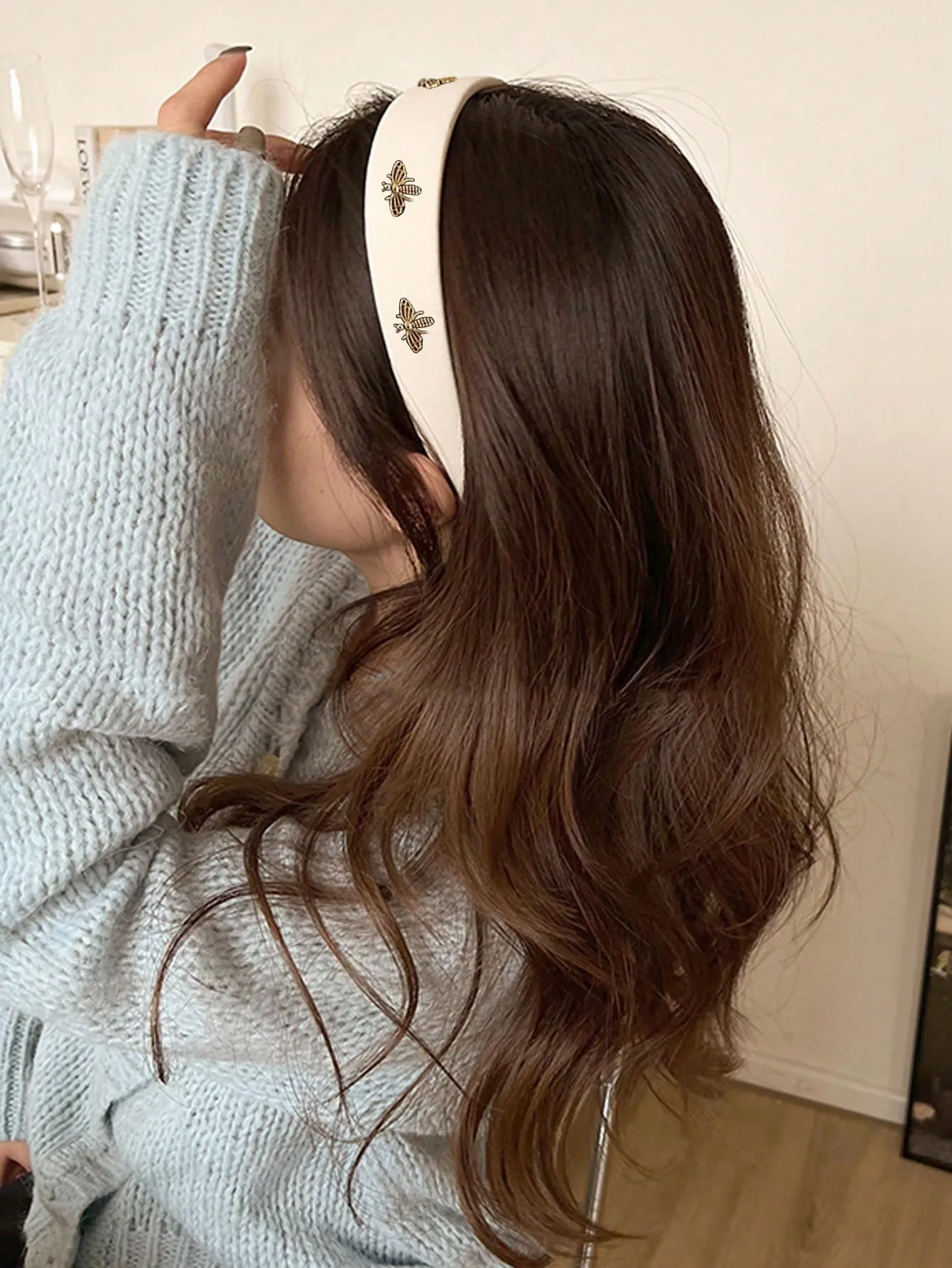 1pc Minimalist Velvet Plush Velvet Headband