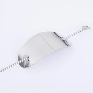 2 3/4" Alloy Glossy Long ellipse piece Geometric hair clip Metal Hair Clip hair slide 1pcs 102600