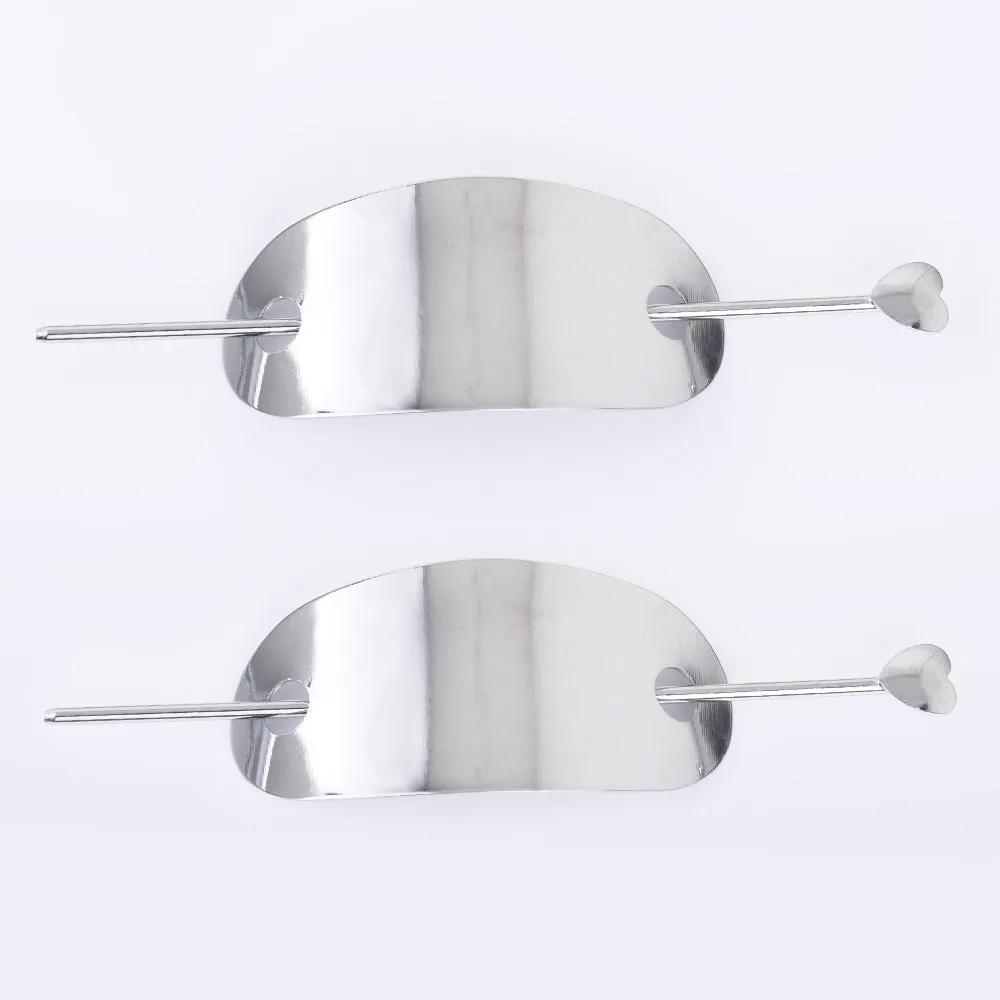2 3/4" Alloy Glossy Long ellipse piece Geometric hair clip Metal Hair Clip hair slide 1pcs 102600