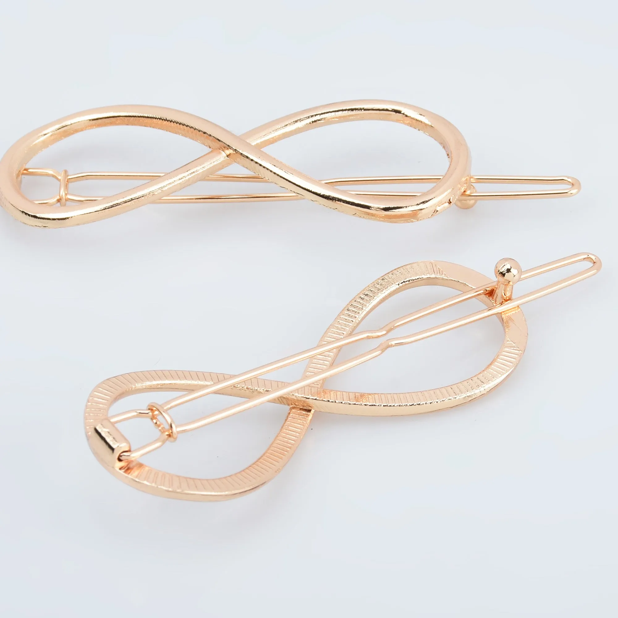 3/4"*2 1/8" Alloy Geometric Hair Clip Barrette Hairpin Hair Slide Minimalist Hair Accessory 5pcs 102916