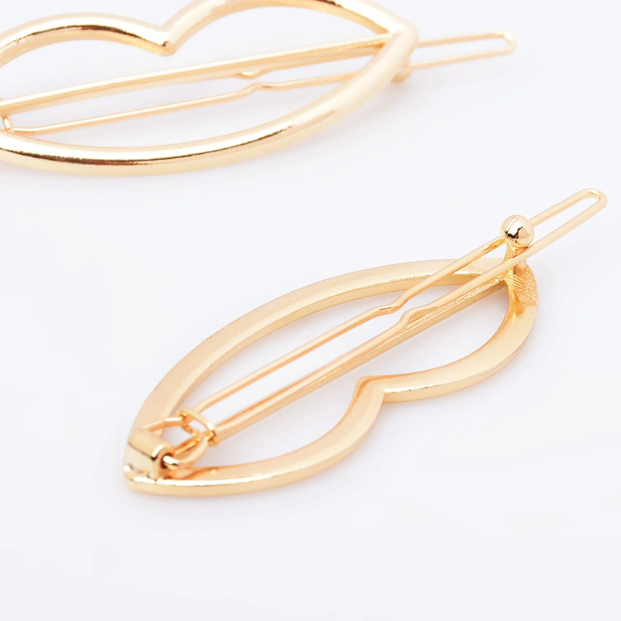 3/4"*2" Alloy Lip Hair Clip hair slide clip Minimalist Hair Barrette Geometric Hair Accessory 5pcs 102913