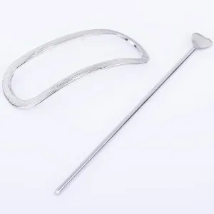 3" Alloy Pockmark Oval Geometric hair clip Minimalist hair accessories hair pin Hair Barrette Stylish Hair Clip 1pcs 102598