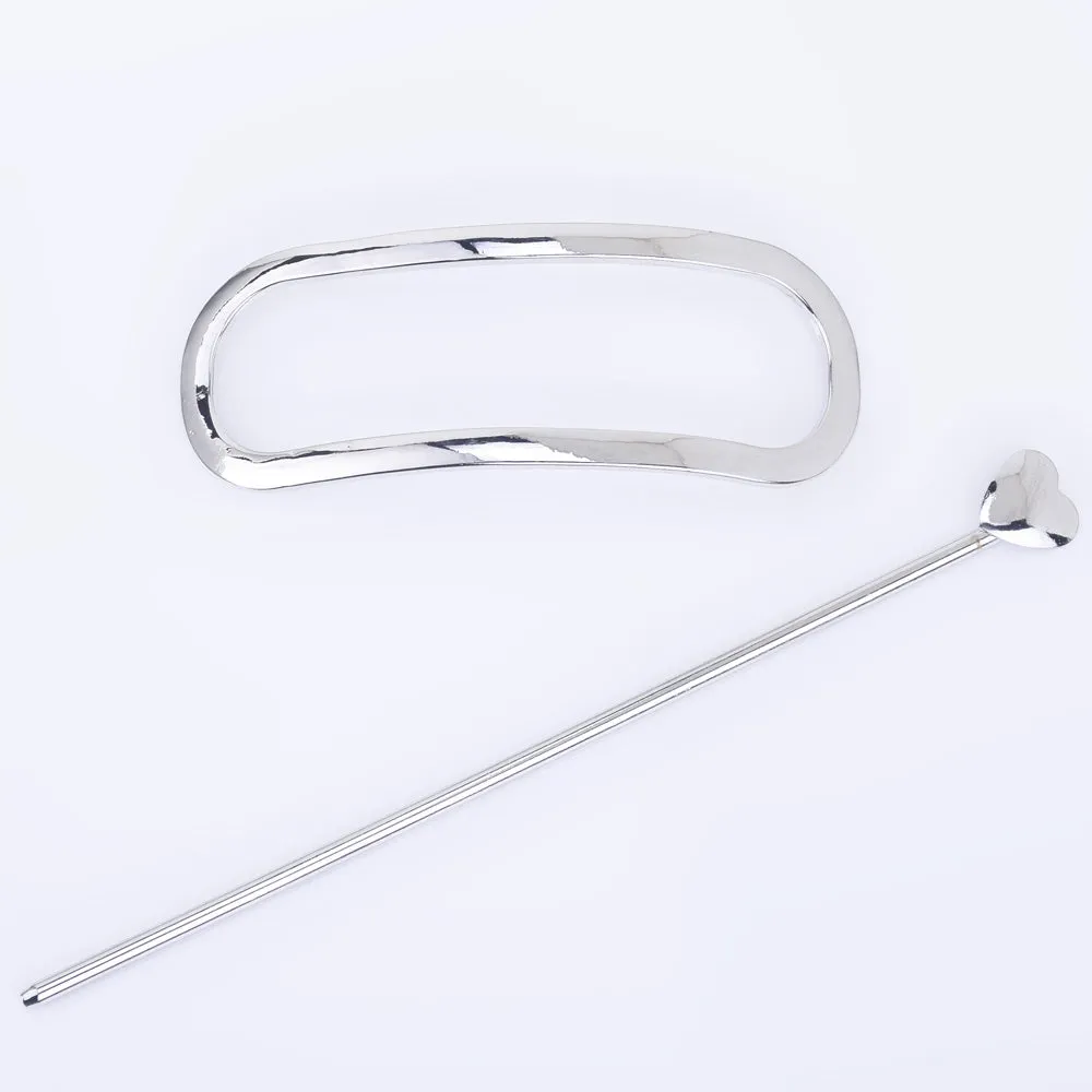 3" Glossy Oval Minimalist Hair Clip Minimalist hair accessories Hair barrette Hair Slide hairpin 1pcs 102599