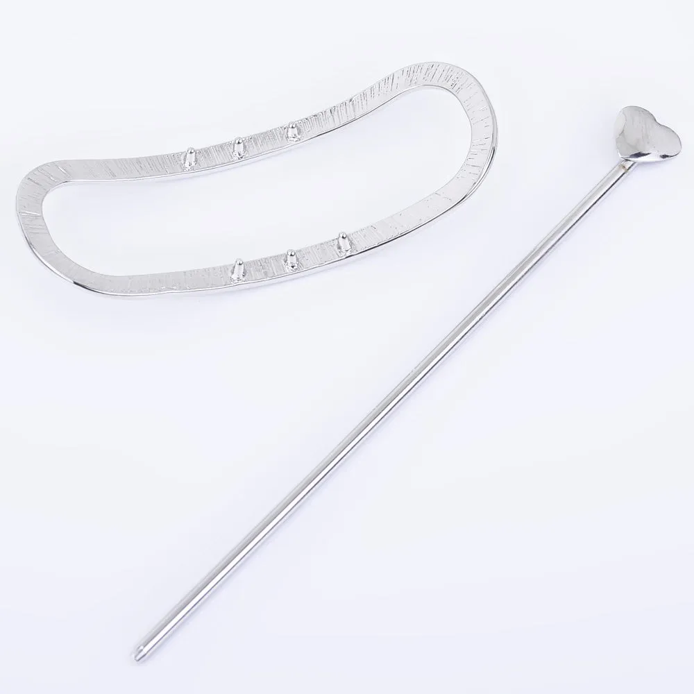 3" Glossy Oval Minimalist Hair Clip Minimalist hair accessories Hair barrette Hair Slide hairpin 1pcs 102599