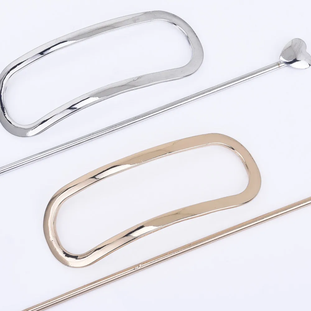 3" Glossy Oval Minimalist Hair Clip Minimalist hair accessories Hair barrette Hair Slide hairpin 1pcs 102599