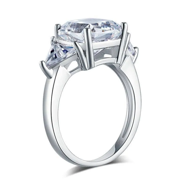 4.0 Ct Diamond Luxury Cushion-Cut Ring