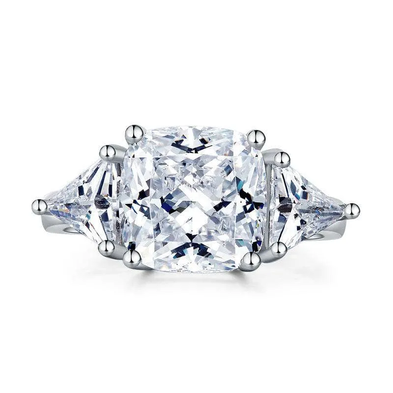 4.0 Ct Diamond Luxury Cushion-Cut Ring
