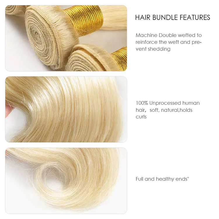 613 Body Wave Luxury Series Virgin Hair Bundle Deal
