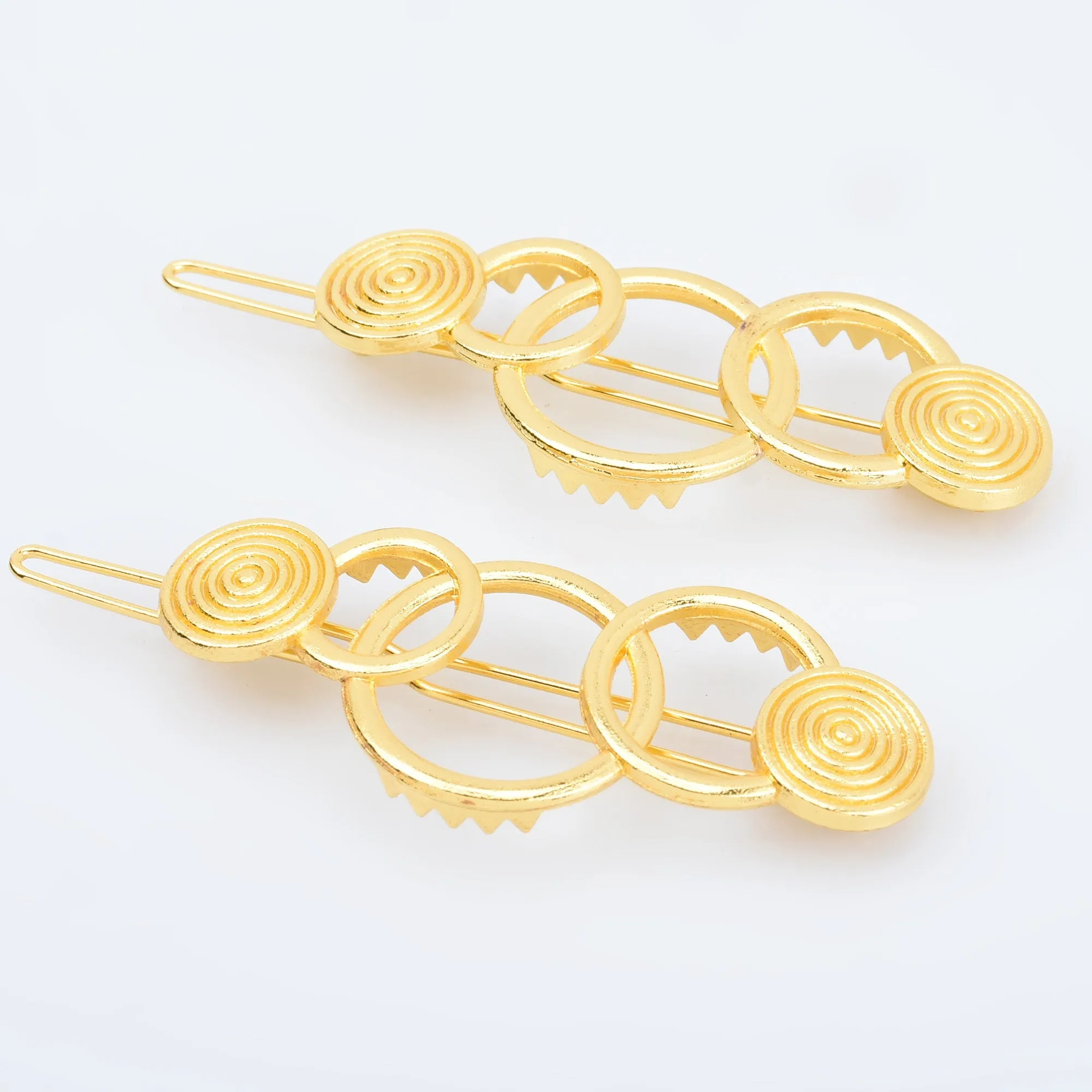7/8"*2 1/8" Alloy Geometric Hair Clip Minimalist Hair Accessory Circle Hair Clip Barrette Hair Slide 5pcs 102915