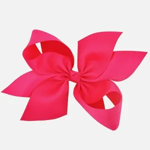 8" Inch Magenta Hair Bow