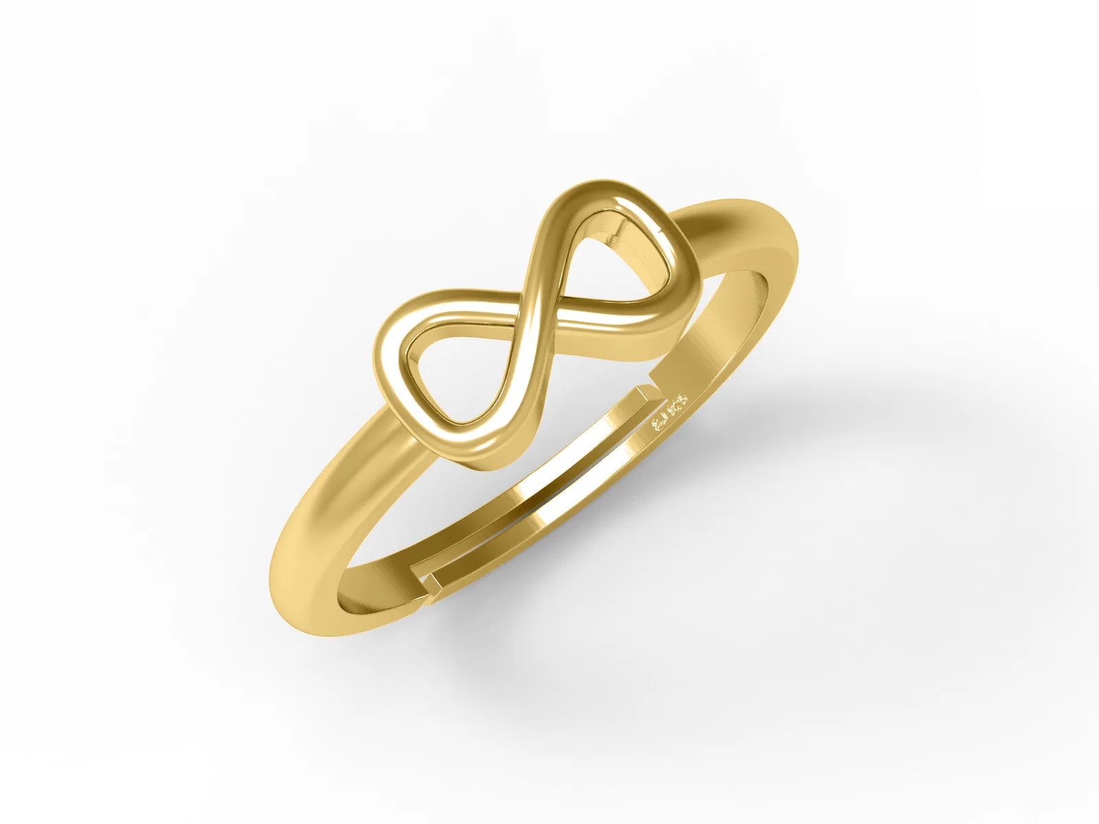 925 Sterling Silver Infinity Minimalist Forever Love Delicate Simple Women Promise Ring