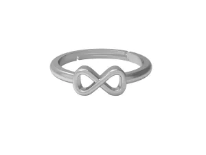 925 Sterling Silver Infinity Minimalist Forever Love Delicate Simple Women Promise Ring