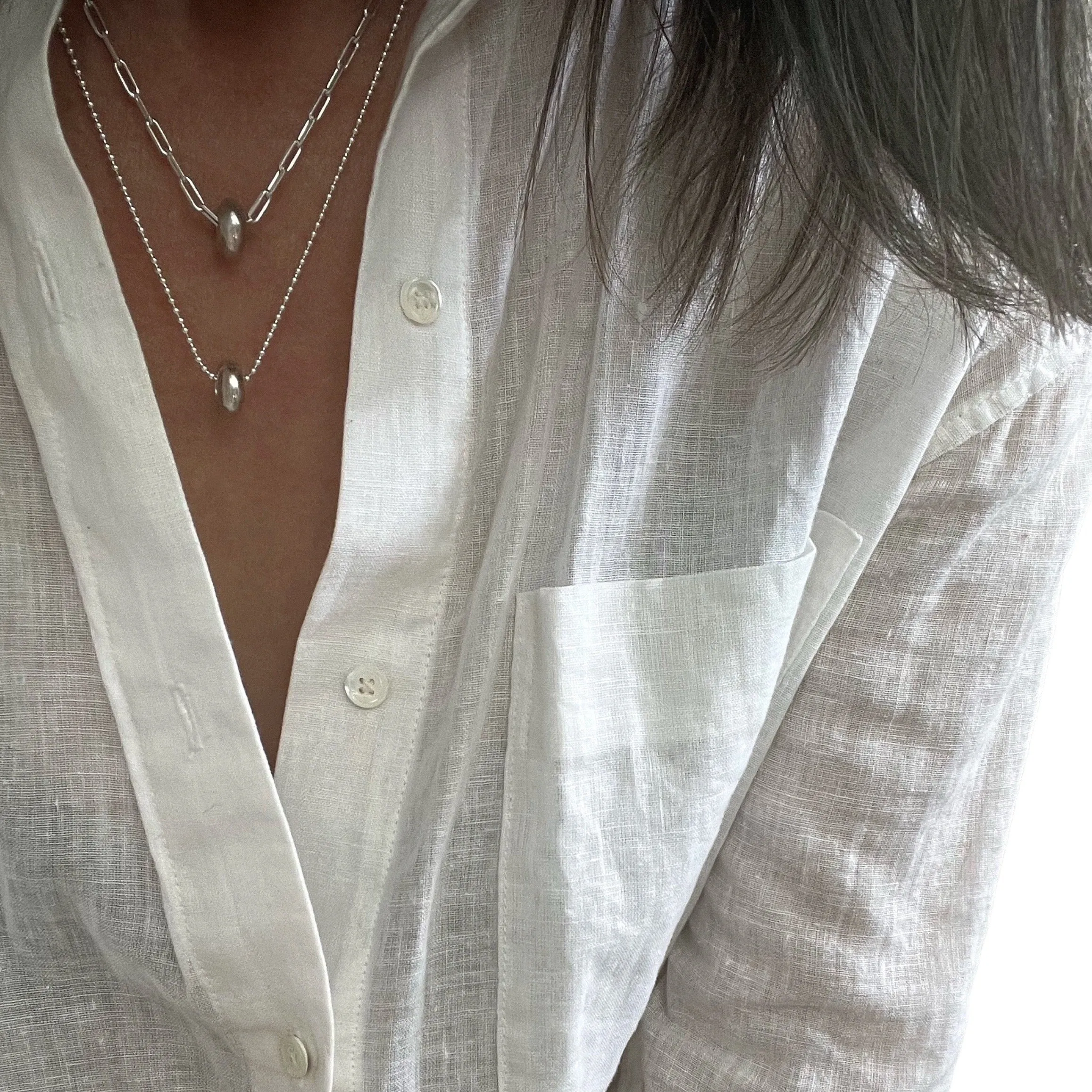 Abacus Bead - Silver