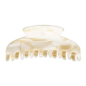 Abrielle Extra Large White Alba Claw Clip