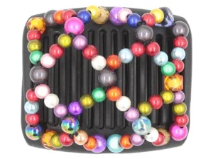 African Butterfly Chameleon Hair Comb - Ndalena Black 37