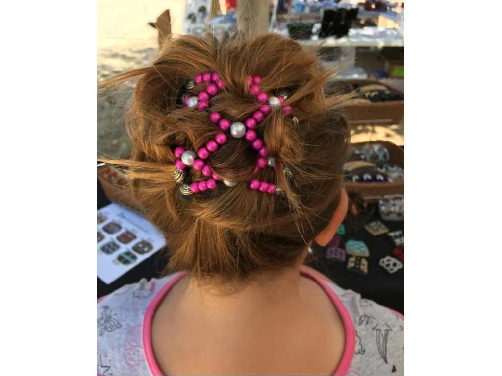 African Butterfly Chameleon Hair Comb - Ndalena Black 40
