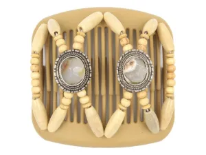 African Butterfly Hair Comb - Gemstone Blonde 43