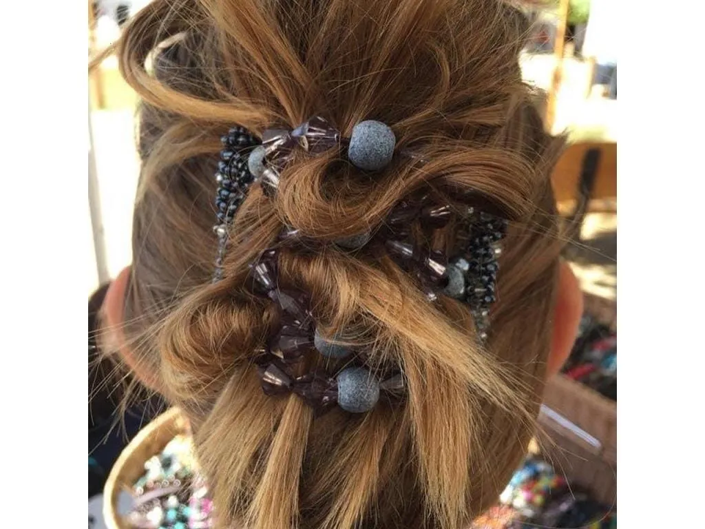 African Butterfly Wire Hair Clip - 7 Tong 476