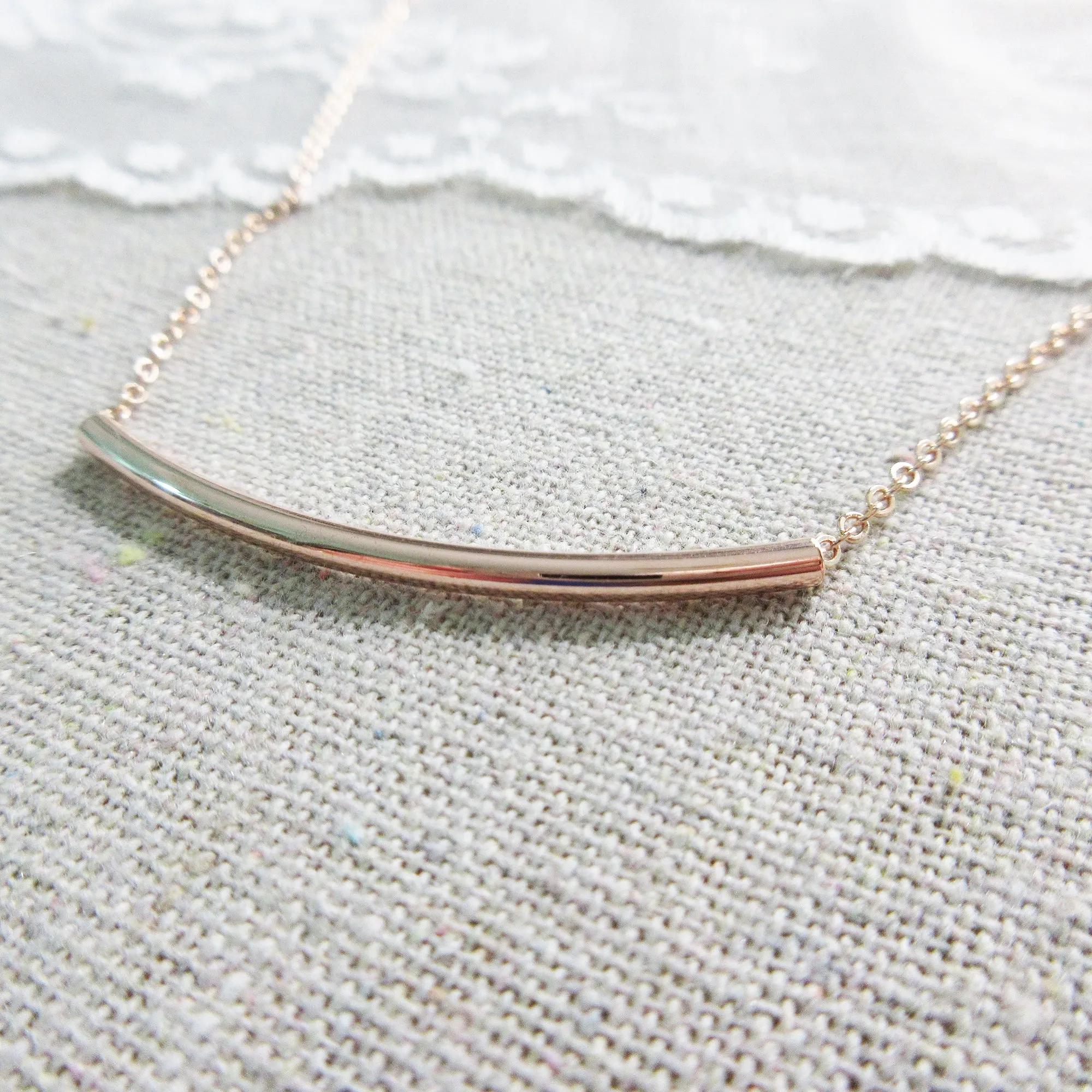 Arch Rose Gold Necklace