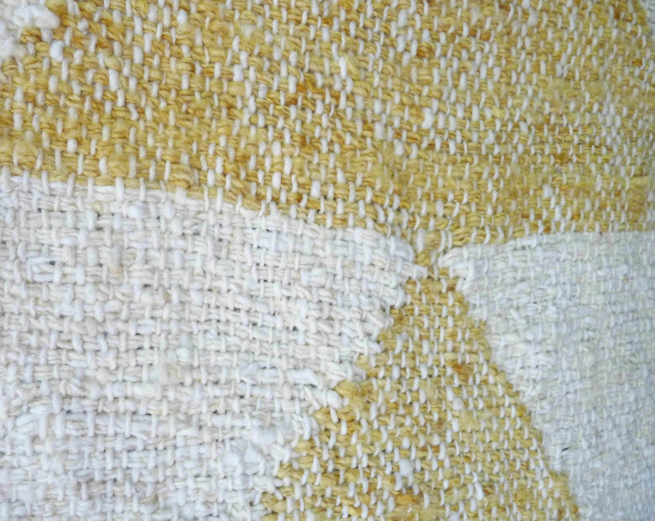 Arrow Small Rug in Yellow Marcela Flowers Hand Dyed 20*36
