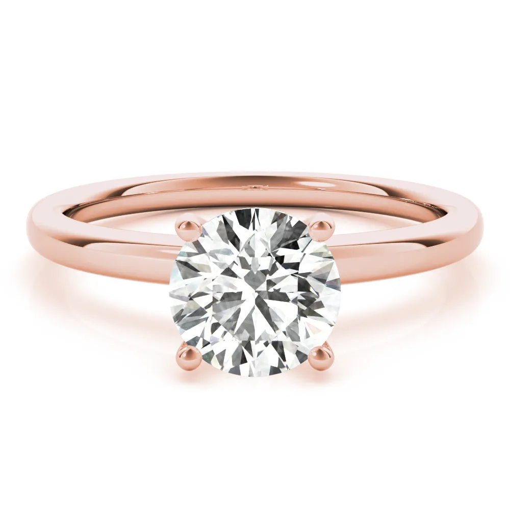 Athena Round Diamond Solitaire Engagement Ring