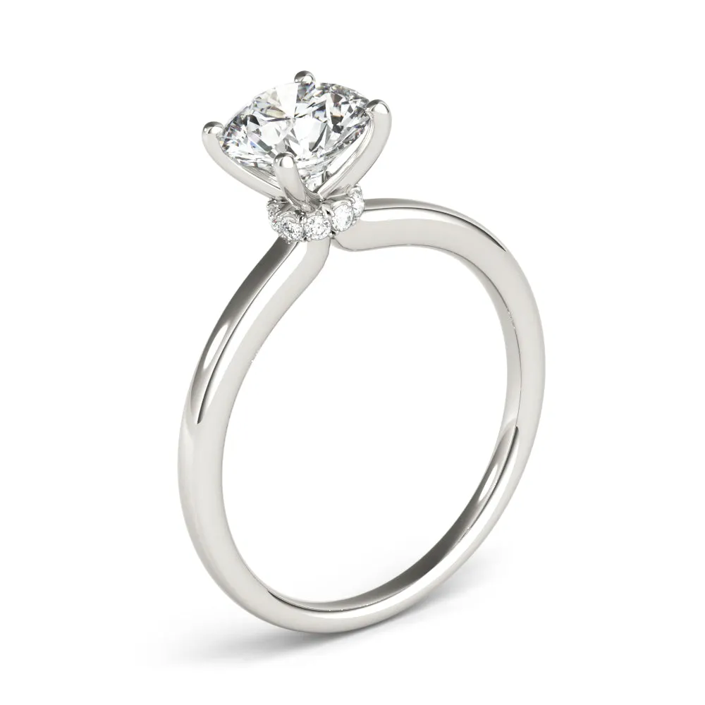 Athena Round Diamond Solitaire Engagement Ring