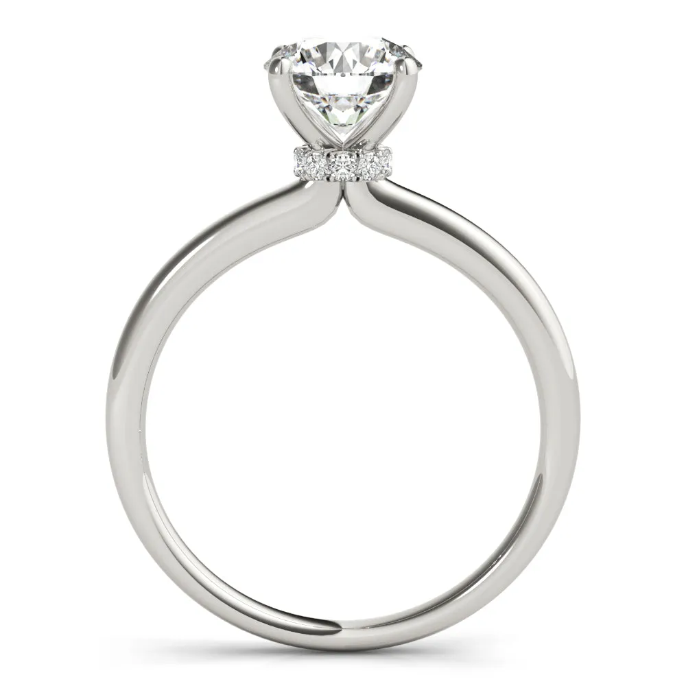 Athena Round Diamond Solitaire Engagement Ring