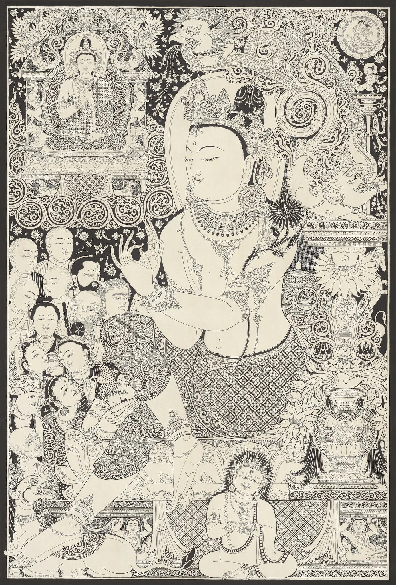 Avalokitesvara by Mukti Singh Thapa