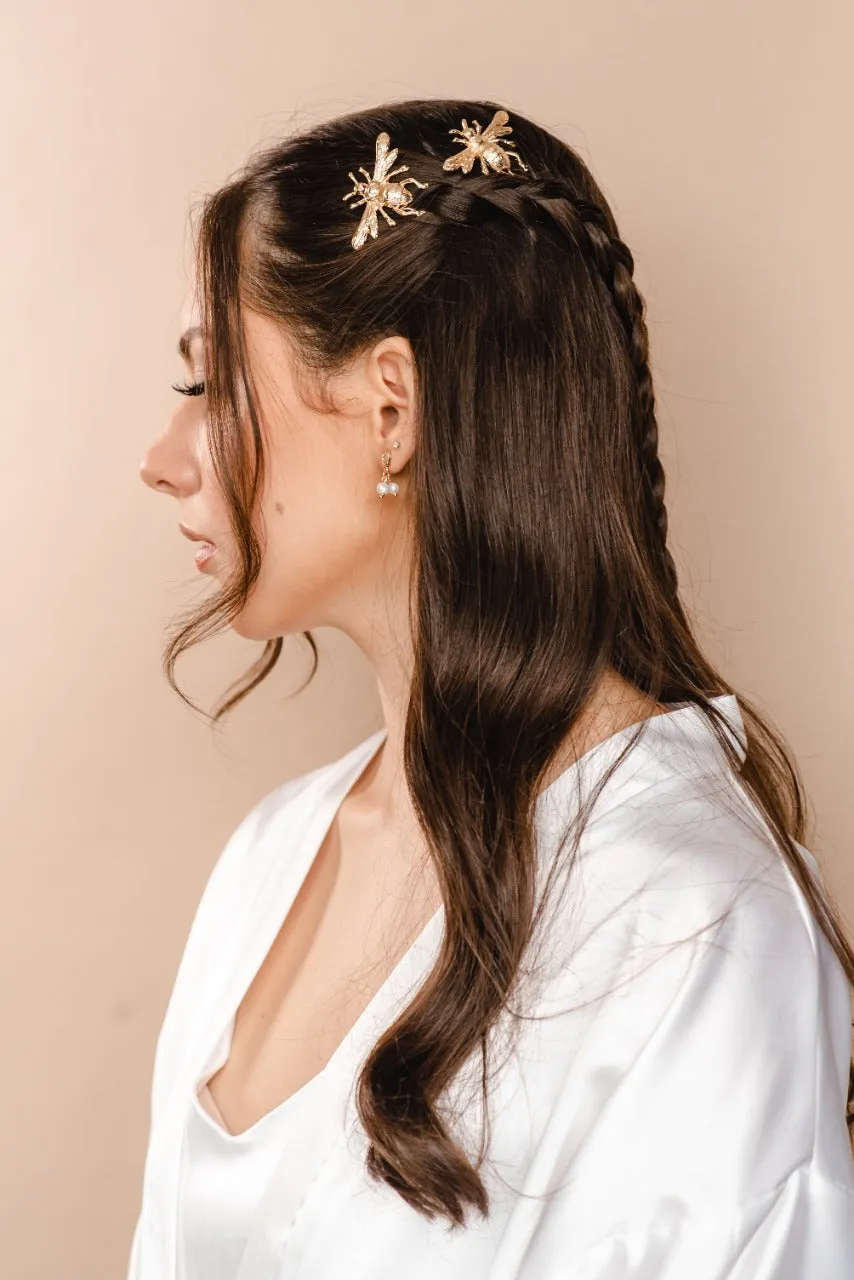 Bee Hair Pin - Gold