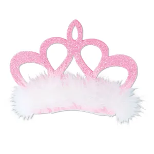 Beistle Pink Princess Crown Hair Clip - Party Supply Decoration for Princess