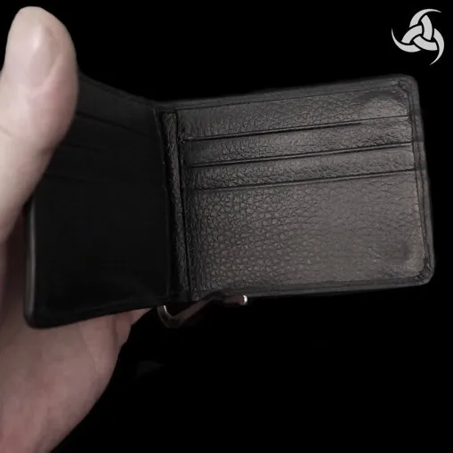 Biker Lizard Skin Soft Leather Minimalist Wallet Money Clip