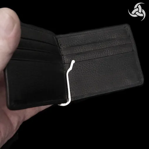 Biker Lizard Skin Soft Leather Minimalist Wallet Money Clip