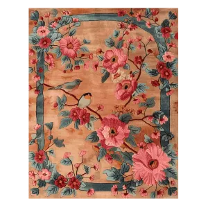 Birdsong in Bloom Hand Knotted Rug